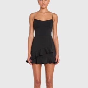 Amanda Uprichard Black Magnolia Romper